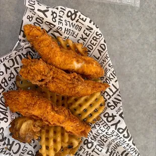 fried chicken and waffles