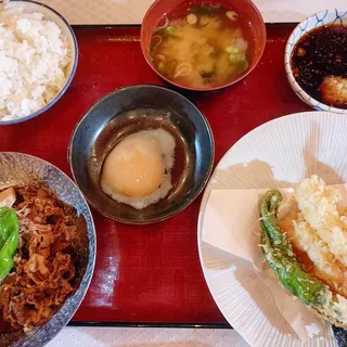 Sukiyaki Tempura Plate