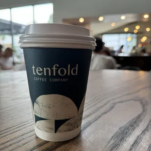 Tenfold Coffee Company developed some new &quot;to go&quot; cups ~April 17th, 2024. They used to use plain white cups before!