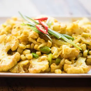 Cauliflower with Corn