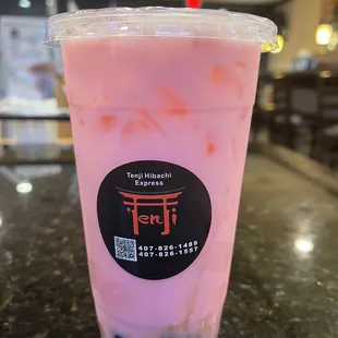 Strawberry Boba Tea