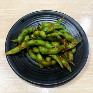 Spicy Garlic Edamame