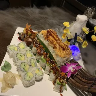 Three kinds of rolls beautifully presented!