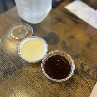 Yuzu Aioli and Sweet &amp; Spicy dipping sauces
