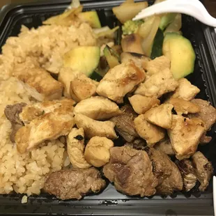 Hibachi was a healthy portion