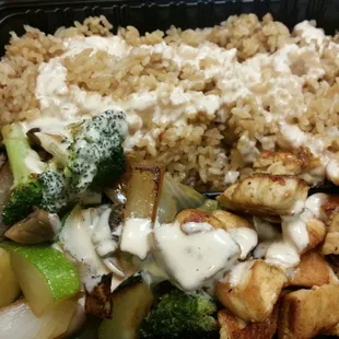 Hibachi chicken so yummy