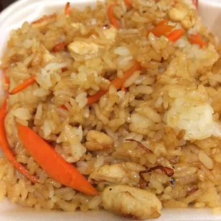 Chicken fried rice hibachi style