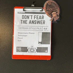 GABF Bronze Medal in German Pils for 2023, on tap as of 9/23/2023