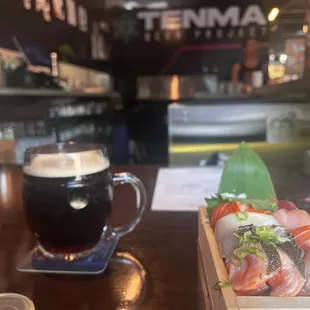 Beer and sushi is hard to beat