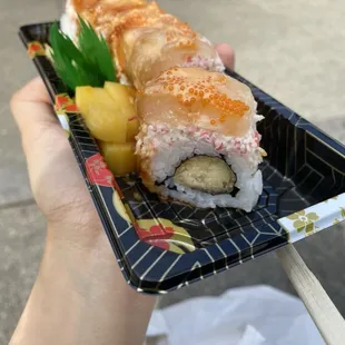 Special roll, but not consistent on shrimp content in tempura great fish on top though!