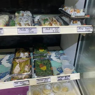 More sushi and some cold sides