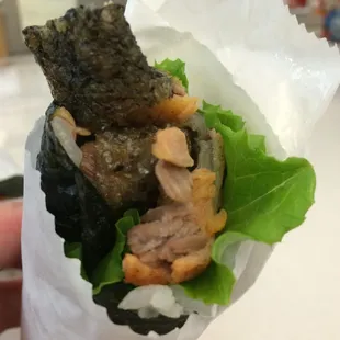 Salmon Skin Hand Roll