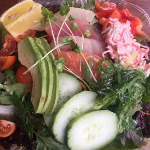 Bright Sashimi Salad