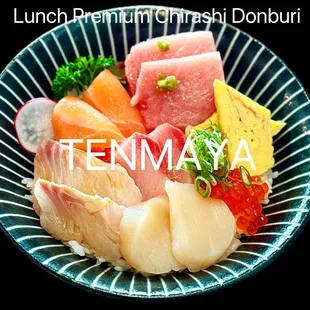 Lunch Premium chirashi Donburi