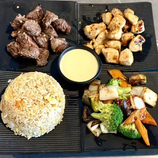 Filet Mignon and Chicken Hibachi