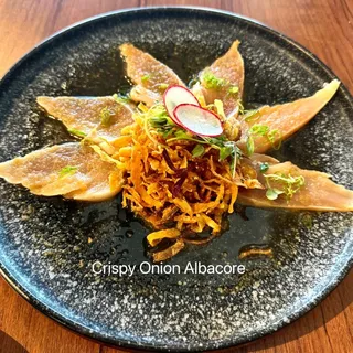 Crispy Onion Albacore Plate