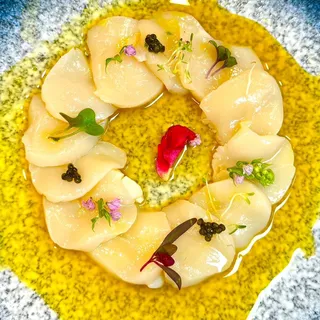 Jumbo Scallop Carpaccio Plate