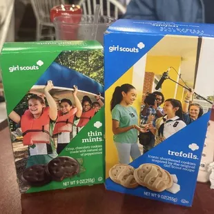 My other bingo win.  The highly coveted GIRL SCOUT cookies