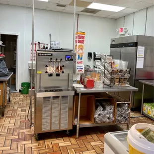 a commercial kitchen