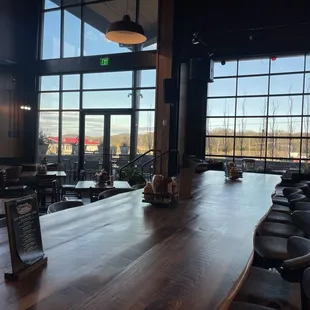 Inside the diner, live music band stage and bar upper deck