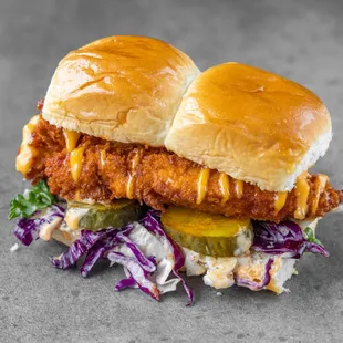 a close up of a sandwich