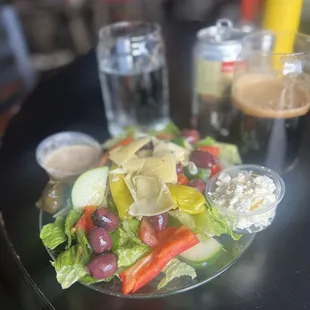 Greek salad. (1/2 size) Awesome salad!