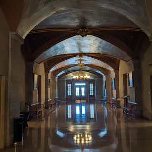 One of the hallways on the first floor