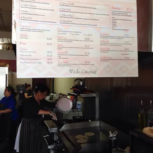 Menu &amp; kitchen