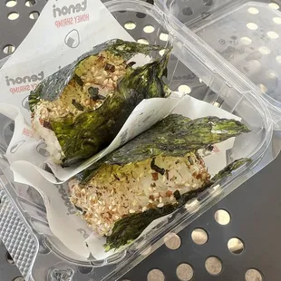Spicy salmon and honey shrimp