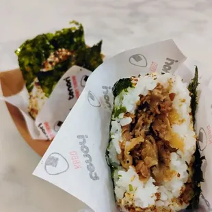 Close-Up of the KBBQ Onigiri  11-23-2024
