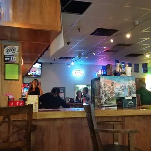 The bar and tenders.