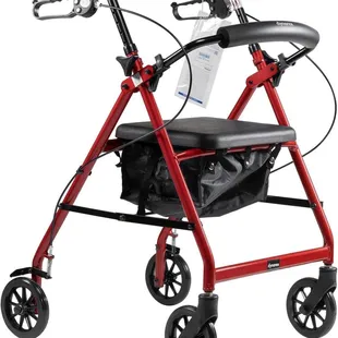 Walker with wheels, brakes AND a seat!