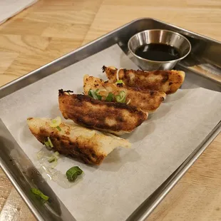 a pan of food on a tray