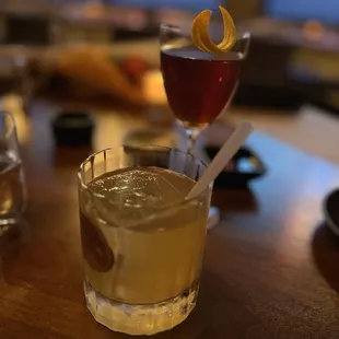 Yuzu picante &amp; Manhattan 1890