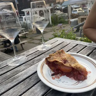 Sour cherry apricot pie