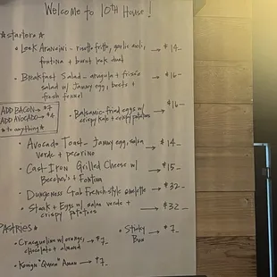Daily specials