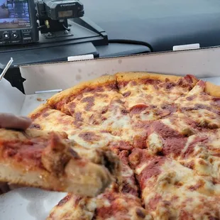pizza, food