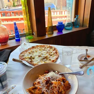 Bolognese and  Diavola Small Pizza