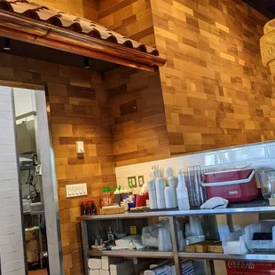 a woman in a kitchen