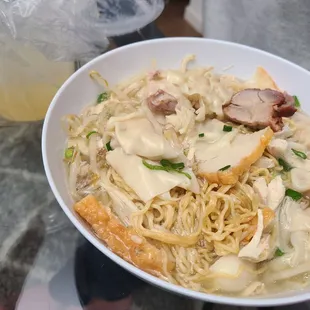 Good amount of soup, extra in the container - 3/2024