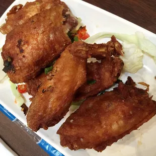 Salt and pepper chicken wings