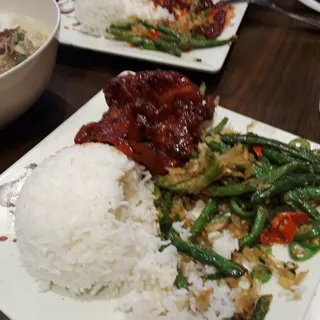 Salt and Pepper String Beans with Rice