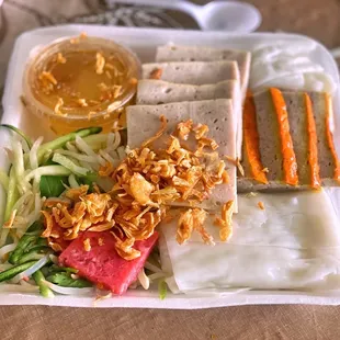 a variety of foods on a plate