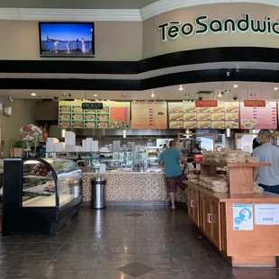 the inside of a restaurant