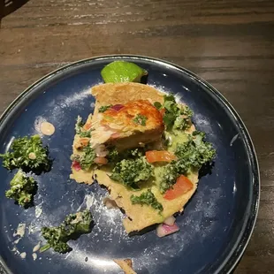 Part of a Mahi taco