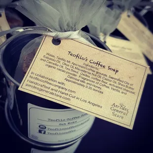 Aerides general store collaboration Teofilo coffee &quot;get woke&quot;soap