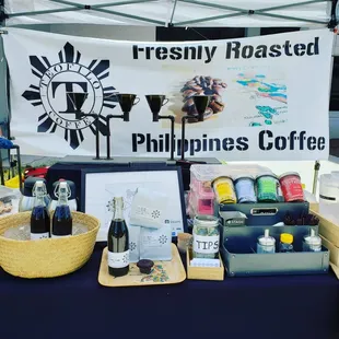 Freshly roasted coffee from the Philppines. Freshly brewed.