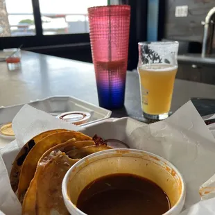 Birria Tacos with a Desert Fog from Marble