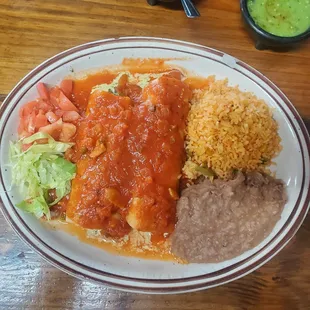 Spinach enchiladas