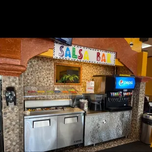 The salsa bar